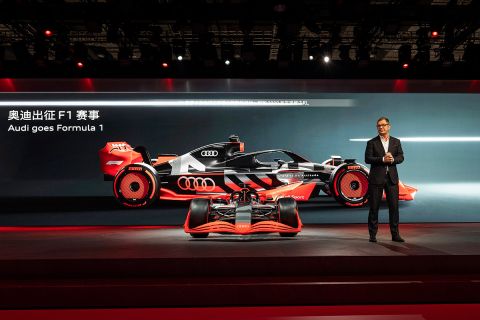 Audi CEO Markus Duesmann during the Audi press conference at Auto Shanghai 2023