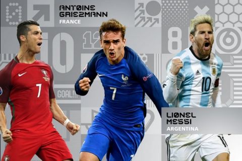 Οι τρεις υποψήφιοι για "The Best FIFA Men's Player"