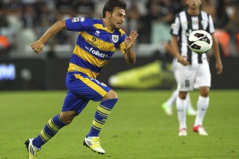 TURIN, ITALY - AUGUST 25:  Sotiris Ninis of FC Parma in action during the Serie A match between Juventus and Parma FC at Juventus Arena on August 25, 2012 in Turin, Italy.  (Photo by Marco Luzzani/Getty Images)