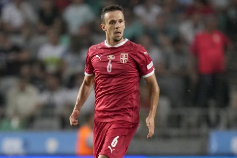Ο Νεμάνια Μακσίμοβιτς σε ματς της Σερβίας απέναντι στην Σλοβενία για το Nations League | 12 Ιουνίου 2022