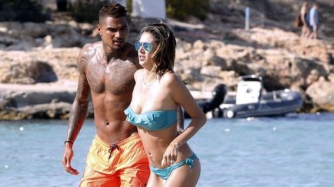 EXCLUSIVE: Kevin Prince Boateng and girlfriend, Melissa Satta, enjoy holidays in Ibiza
<P>
Pictured: Melissa Satta and Kevin Prince Boateng
<B>Ref: SPL1050570  100615   EXCLUSIVE</B><BR/>
Picture by: Splash News<BR/>
</P><P>
<B>Splash News and Pictures</B><BR/>
Los Angeles:	310-821-2666<BR/>
New York:	212-619-2666<BR/>
London:	870-934-2666<BR/>
photodesk@splashnews.com<BR/>
</P>