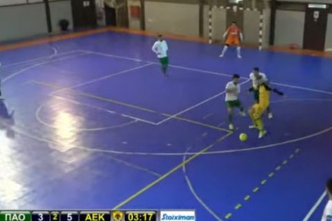 Stoiximan Futsal Super League: Η ΑΕΚ νίκησε 6-4 τον Παναθηναϊκό