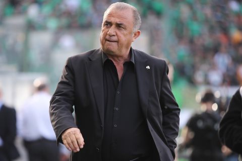 Ο Φατίχ Τερίμ στον αγώνα πρωταθλήματος μεταξύ του Παναθηναϊκού και του ΠΑΟΚ | 31 Μαρτίου 2024