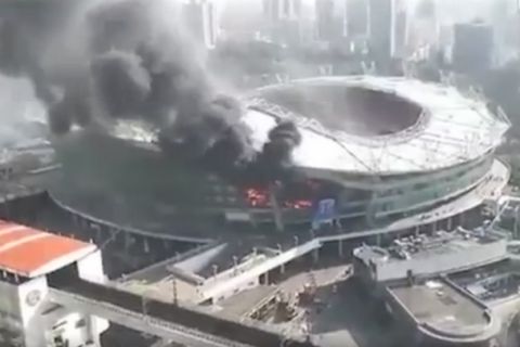 Φωτιά και ζημιές στο στάδιο της Shanghai Shenhua