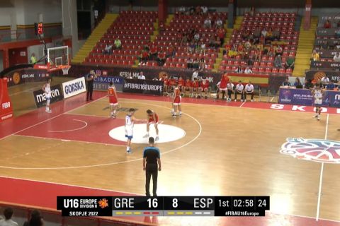 LIVE STREAM η πρεμιέρα της Εθνικής Παίδων με αντίπαλο την Ισπανία στο EuroBasket U16