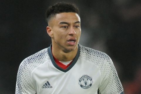 Manchester Uniteds Jesse Lingard during the English League Cup, Semi Final Second Leg soccer match between Hull City and Manchester United at KCOM stadium in Hull, England, Thursday Jan. 26, 2017. (AP Photo/Rui Vieira)
