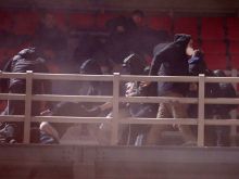 ΑΕΚ - Ρέτζο Εμίλια: Επεισόδια και μάχες σώμα με σώμα στα Άνω Λιόσια