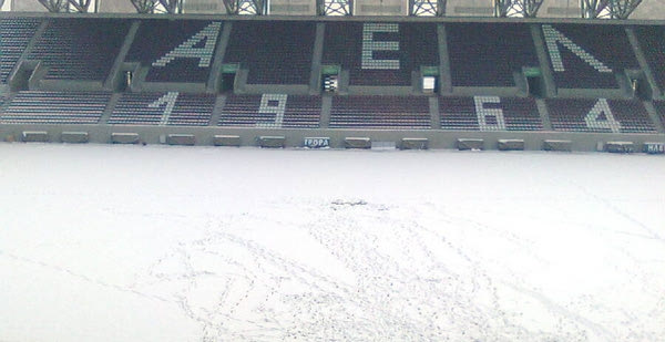 Χιονισμένο το AEL FC ARENA