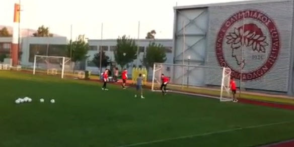 Videos από την προπόνηση του Ολυμπιακού