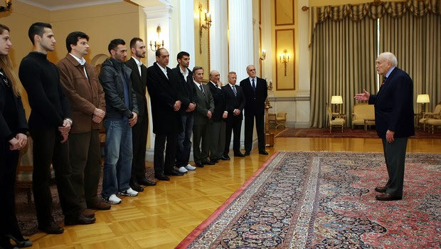 Η εθνική ομάδα στίβου στον Παπούλια