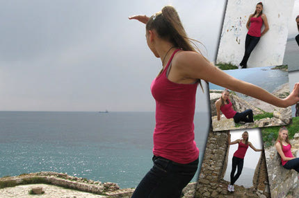 Η Τζίνα Λαμπρούση φωτογραφίζεται και μας ξεναγεί στην Πρέβεζα