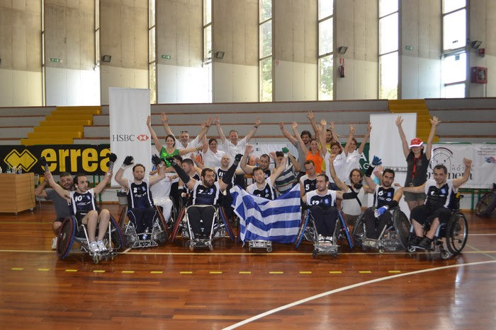 Πρωτιά για την Εθνική μας ομάδα ράγκμπι με αμαξίδια