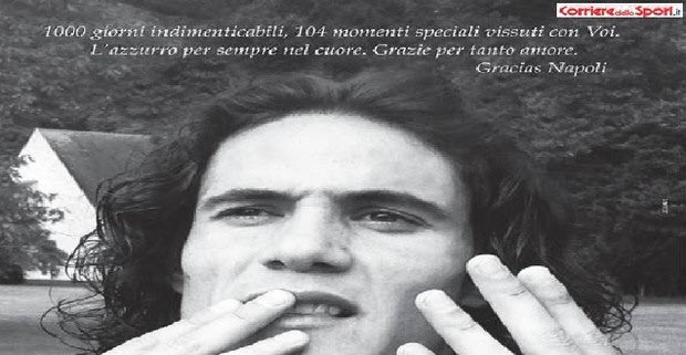 Το special “ευχαριστώ” Καβάνι σε Νάπολι
