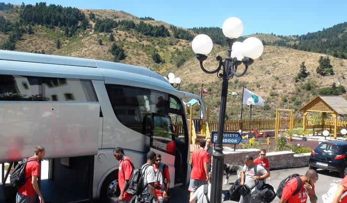 Έφτασε στο Καρπενήσι ο Ολυμπιακός