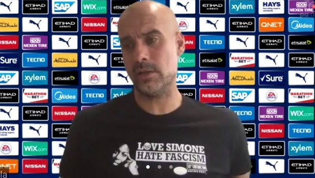 Μάντσεστερ Σίτι: Το ξεχωριστό μπλουζάκι του Γκουαρδιόλα κατά του φασισμού