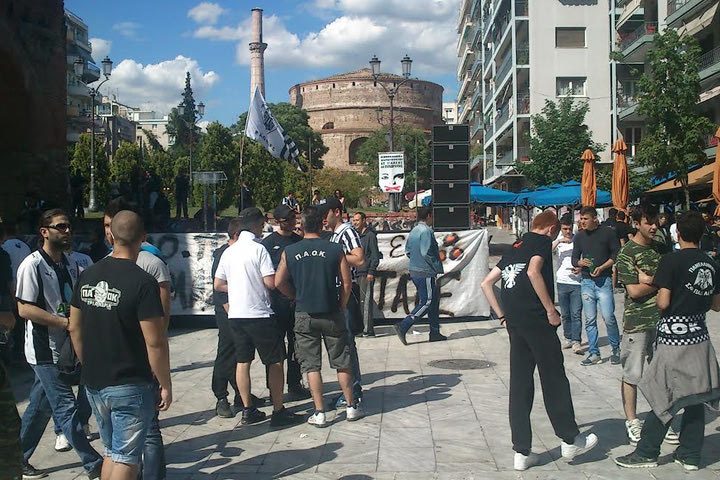 LIVE: Το συλλαλητήριο των φίλων του ΠΑΟΚ