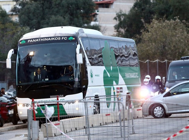 Η άφιξη του Παναθηναϊκού στο “Γ. Καραϊσκάκης”