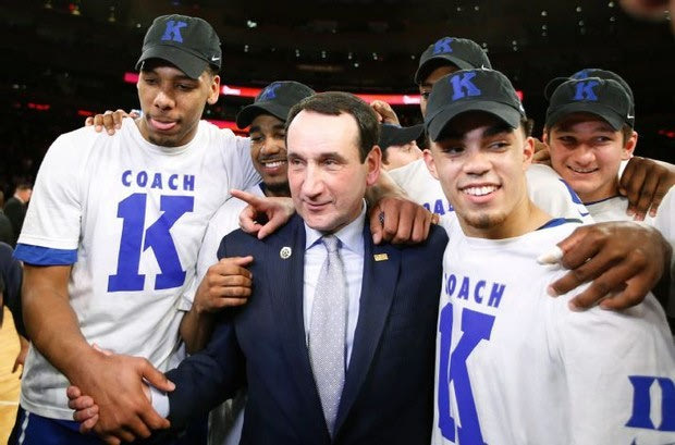 Η 1.000ή νίκη του Mike Krzyzewski