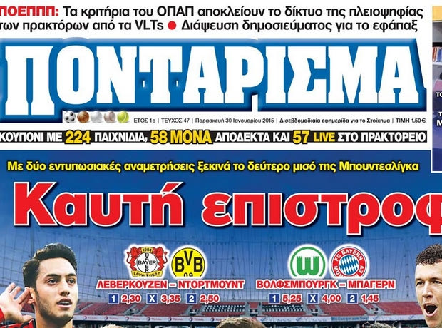 «ΠΟΝΤΑΡΙΣΜΑ»: Καυτή επιστροφή