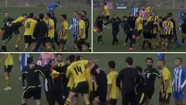 Ξύλο σε διαιτητή στα Καμένα Βούρλα