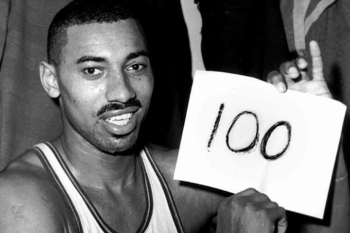 Wilt scores 100!