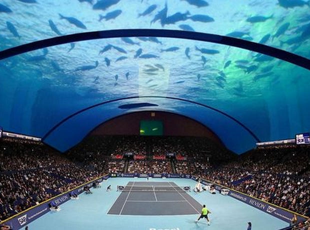 Υποθαλάσσιο tennis court προ των πυλών