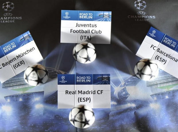 Τα ζευγάρια των ημιτελικών του Champions League