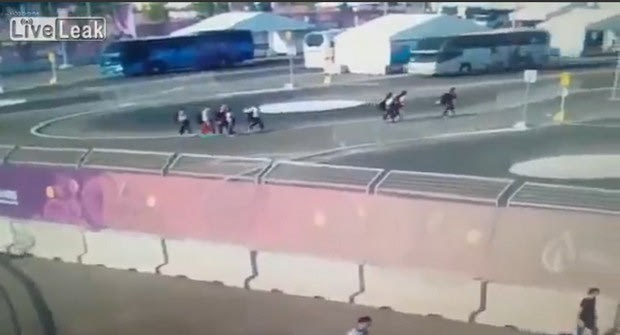 Το ατύχημα που συνέβη στο Μπακού σε video