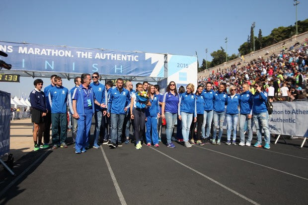 Αποθέωση για την εθνική ομάδα