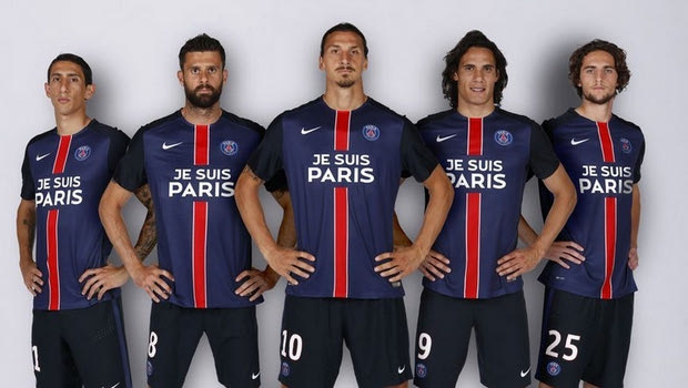 “Je Suis Paris” στις φανέλες της Παρί