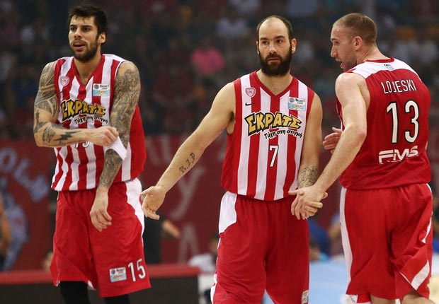 Εκτός προπόνησης Σπανούλης, Πρίντεζης και Λοτζέσκι