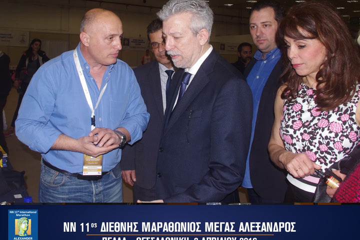 Επίσκεψη Κοντονή στο Κέντρο Εγγραφών του Μαραθωνίου “ΜΕΓΑΣ ΑΛΕΞΑΝΔΡΟΣ”