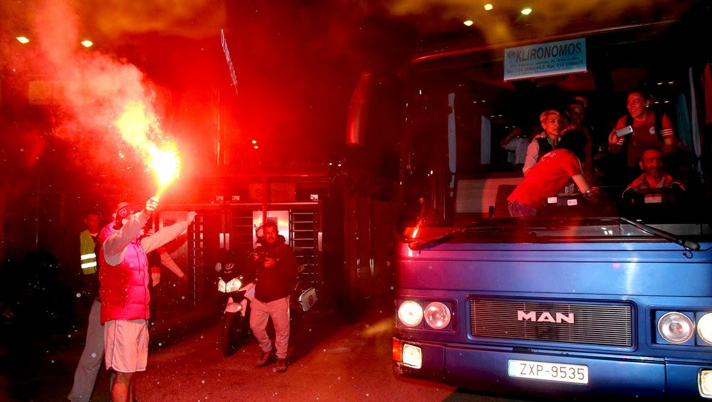 Υποδοχή στο “Καραϊσκάκης” για τις πρωταθλήτριες!