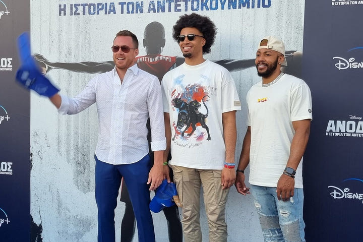 Γιάννης Αντετοκούνμπο: Κόνατον, Νουόρα και Κάρτερ στα Σεπόλια για την προβολή του “RISE”