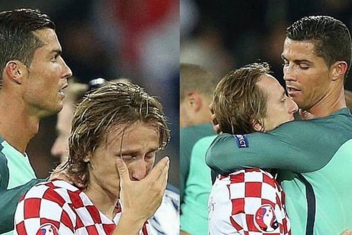 Παρηγοριά σε Μόντριτς από Κ.Ρονάλντο και Πέπε!