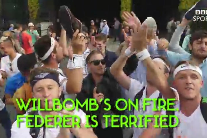 “Willbomb’s on fire, Federer is terrified”