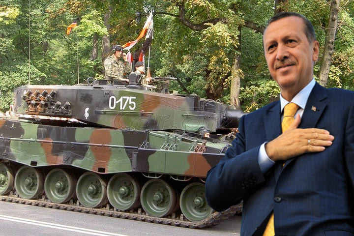 Αγγελία με τανκ και Ερντογάν