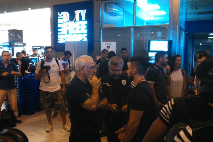 Τετ-α-τετ Σαββίδη-Αθανασιάδη στο αεροδρόμιο