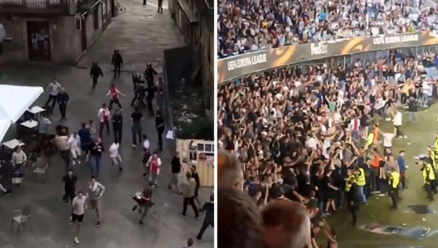 Σοβαρά επεισόδια απ’ τους οπαδούς του Άγιαξ έξω απ’ το Μπαλαΐδος