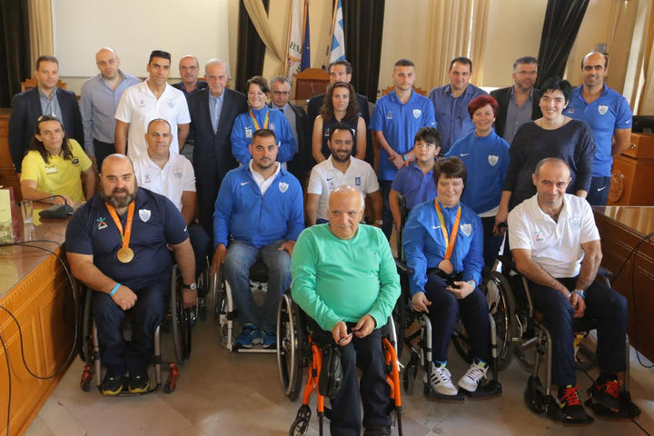 Τιμήθηκαν οι Παραολυμπιονίκες στο Ηράκλειο
