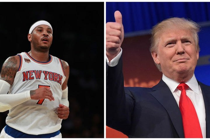 Ο προβληματισμός του Carmelo Anthony για την εκλογή Trump