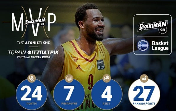 MVP ο Τορλίν Φιτζπάτρικ (ξανά)