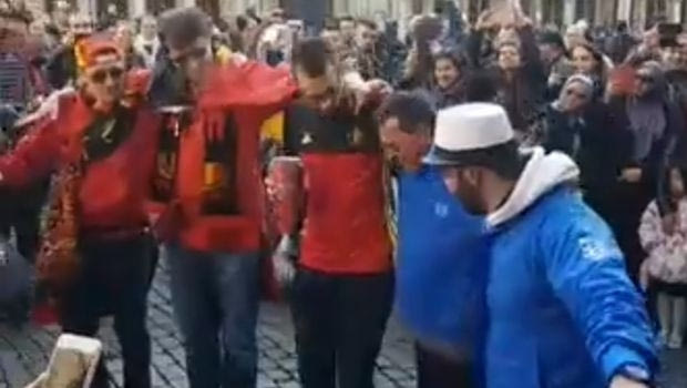 Συρτάκι από Έλληνες και Βέλγους στις Βρυξέλλες