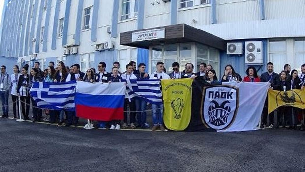 Αποχαιρέτησαν τον κοσμοναύτη Θεόδωρο Γραμματικόπουλο με σημαία του ΠΑΟΚ