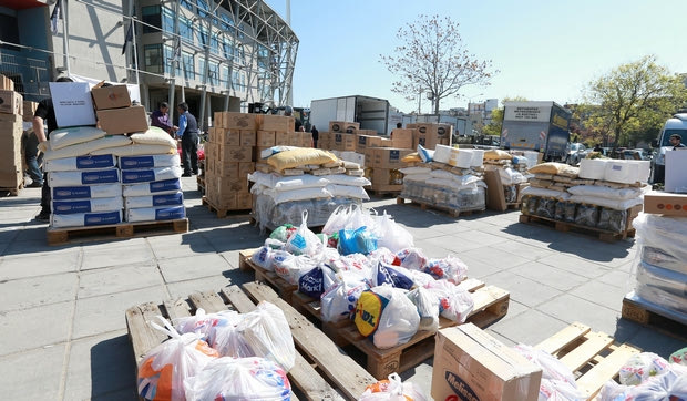 Πάνω από 100 παλέτες τρόφιμα στην “Ημέρα ΠΑΟΚ”