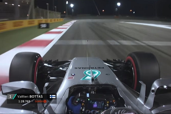 O γύρος της pole position του Bottas