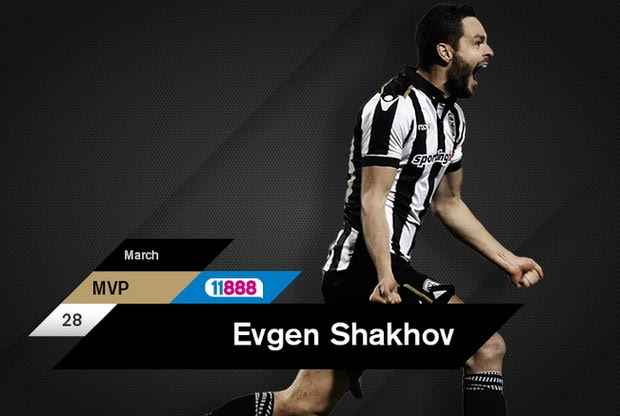 Ένας στους δύο ψήφισε Σάχοβ για MVP Μαρτίου