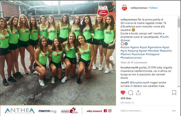 Τα καυτά σορτσάκια των ανήλικων ball girls έφεραν μπελάδες στη Βιτσέντζα
