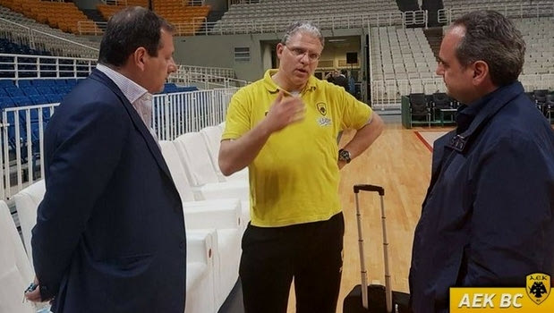 Με Αγγελόπουλο η προπόνηση της ΑΕΚ