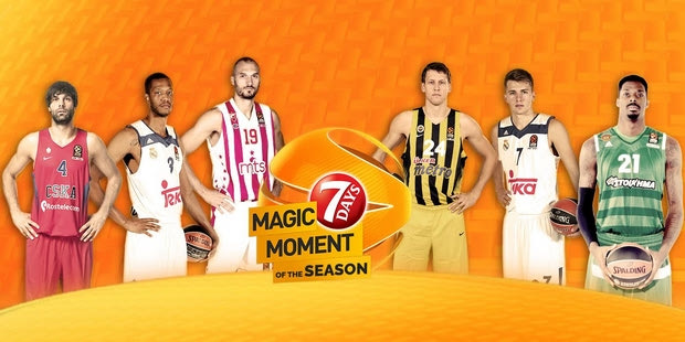 Ψηφίστε την 7DAYS Magic Moment of the season στην EuroLeague